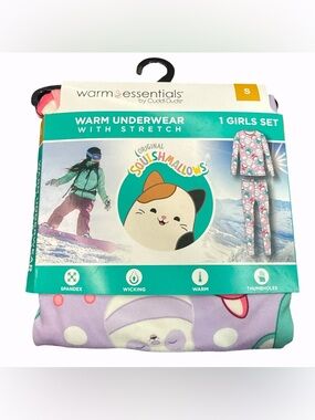 Warm Essentials Cuddl Duds Little Girls Squishmallows Pajama Set
Small 6-7
NWT